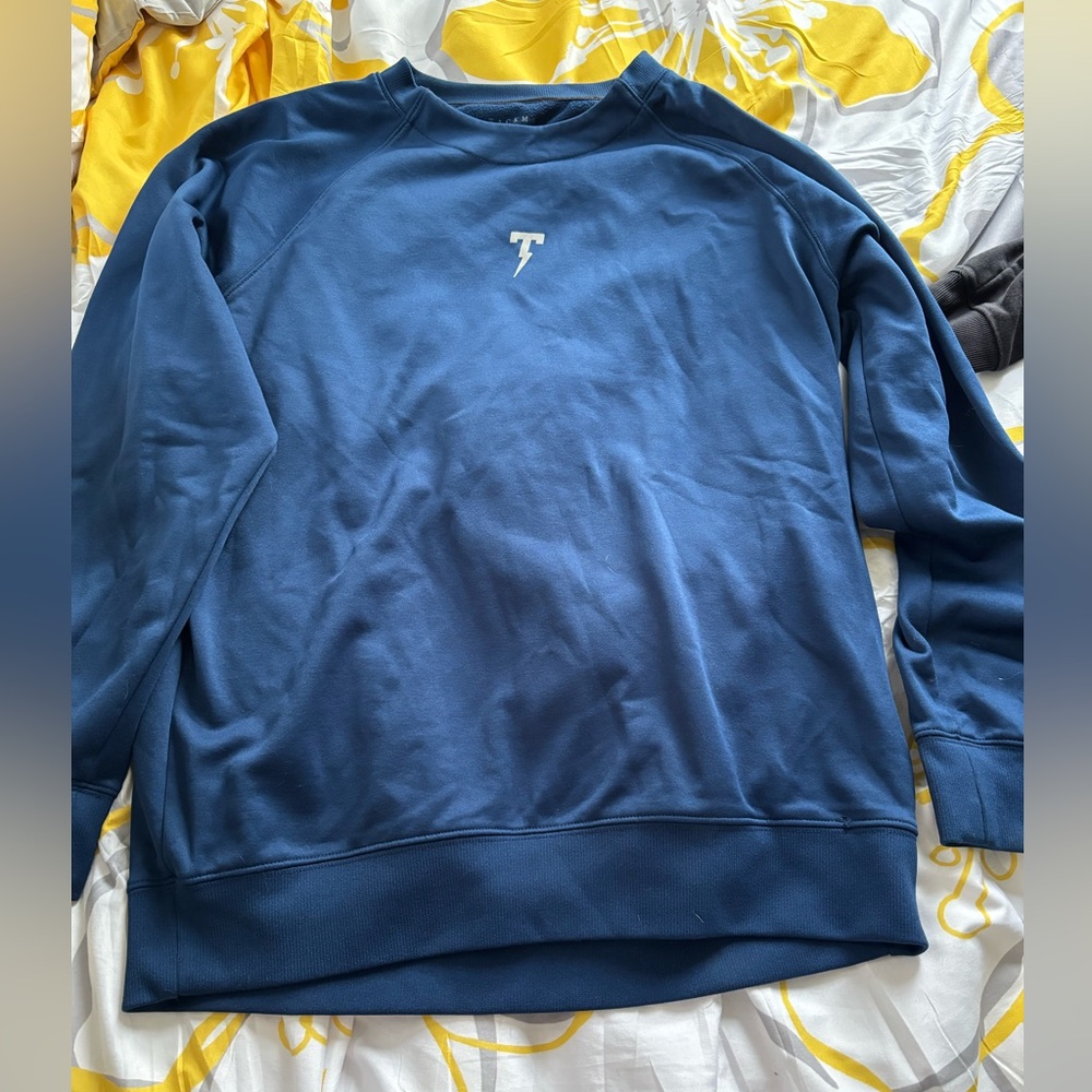 Men's Blue Tackma Crewneck